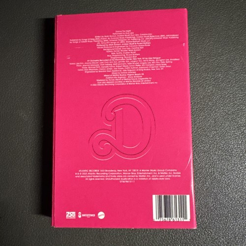 Dua Lipa Dance The Night Pink Recycled Cassette Single Limited Edition Barbie - Picture 4 of 8