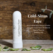 Aromatherapy Nasal Inhalers, COLD-SINUS EAZE, Sinus Flu Relief, Natural Aid