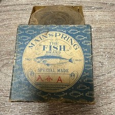 Spring for phonograph, unused, with original box, diameter approximately 75mm,