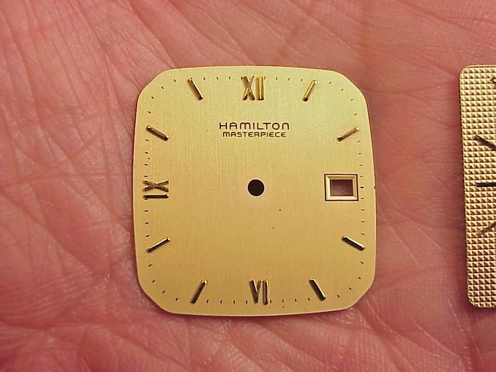 2 Pc Rectangular Vintage Quartz Hamilton Watch Di… - image 2