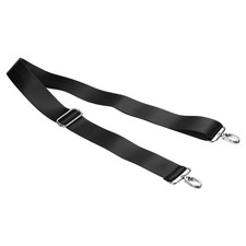 59" Shoulder Strap, 1.5" Width Adjustable Strap with Metal Swivel Hooks, Black