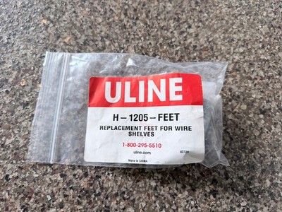 Uline Replacement Feet for Wire Shelving Rack Unit, Adjustable Height - set of 4
