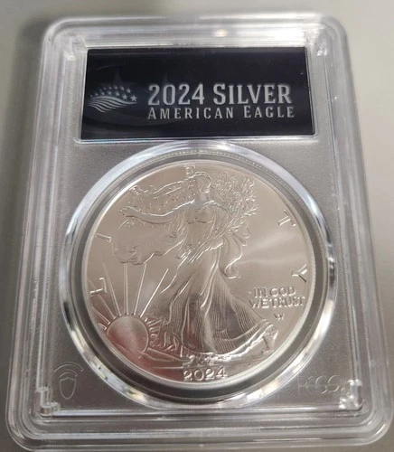 2024-W SILVER EAGLE PCGS MS70 FIRST STRIKE, STRUCK AT WEST POINT