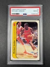 MICHAEL JORDAN 1986 86-87 FLEER #8 ROOKIE STICKER CARD HIGH END PSA 8 (CENTERED)