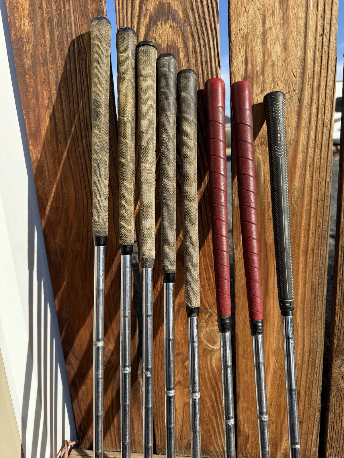 MacGregor Tourney M85T Forged Blade Irons Set 2-9 Vintage Steel Leather Grips