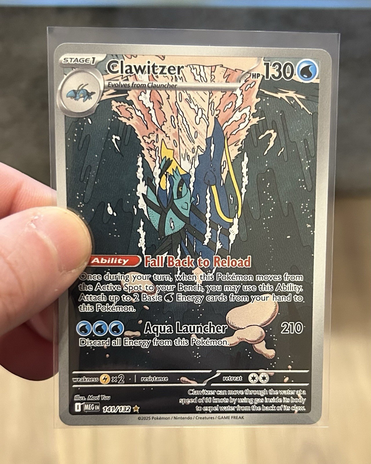 Clawitzer 141/132 Me01: Mega Evolution Illustration Rare - IR