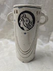 Vintage WELLER Creamware ETHEL Art Deco CAMEO Portrait 6" Vase