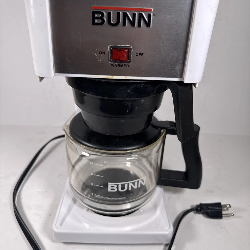 Cafetera y jarra de goteo Bunn GRX-W blanca de 10 tazas EE. UU. Foto 2 de 4