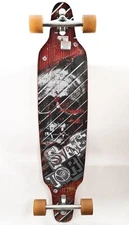 USED 41" Sector 9 Skull Longboard Complete Gullwing Drop-through 74mm Nineballs