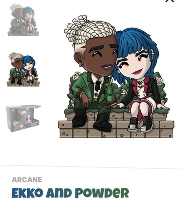 #ad Youtooz * Ekko and Powder * Arcane League of Legnds * Vinyl Figure * NEW $48.00