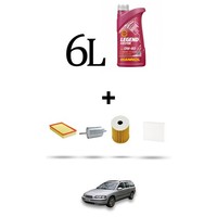 Hoffcar Set Service 4 Filter Und 6L ÖL FüR Volvo V70 Ii 2.4 20V Turbo 147Kw Da