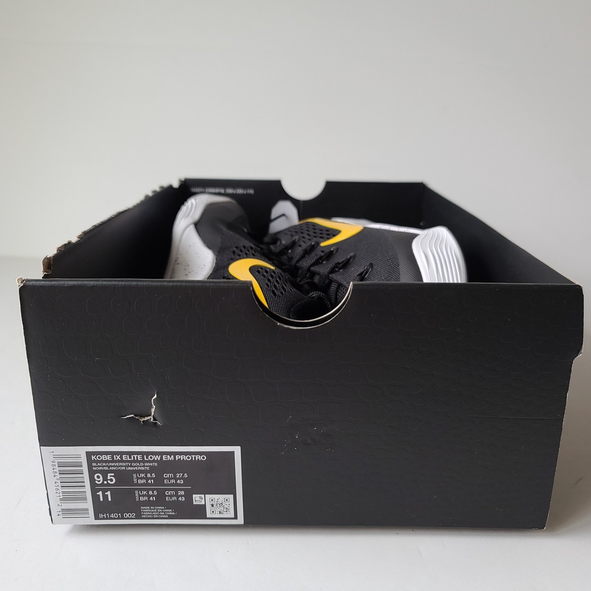 Nike Kobe 9 EM Protro TB Lakers Away IH1401-002 Men display picture 1