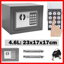 Kompakter und Elektronischer Safe 23x17x17 cm – Hohe Sicherheit in Grau