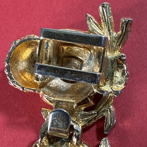 De colección Mimi Di Owl Hebilla de Cinturón Entrelazado 1975 Tono Dorado Firmado Animal - Imagen 8 de 19