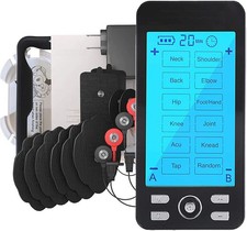 Tens Unit Machine Pulse Massager for Pain Relief, 24 Massage Modes, Rechargeable
