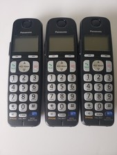 Lot of 3 Panasonic KX-TGEA20 DECT 6.0 Cordless Expansion Handset Phone