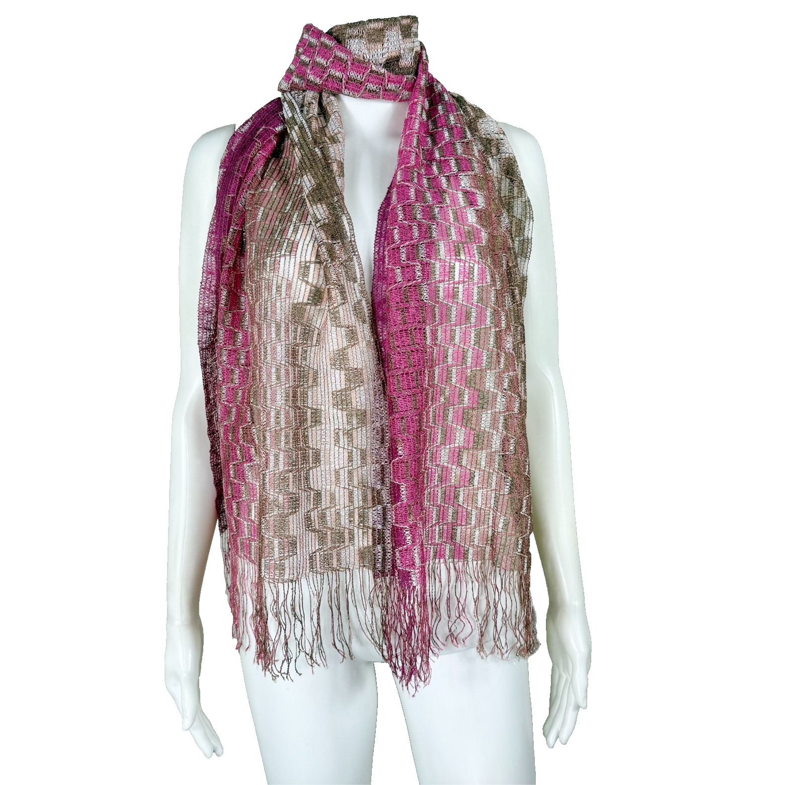 MISSONI Scarf Long/Rectangular Multi Metallic - N… - image 1