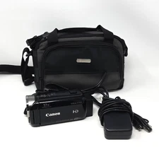 Canon Vixia HF R50 Black Camcorder with Case, Battery, Cords & Charger TESTED