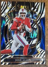 2025 Panini Select Football - Josh Allen #86 Zebra Prizm RARE SSP  Buffalo Bills
