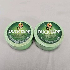 Duck Tape 2 Pack Bundle Duct Lime Green Neon Mini Rolls .75" X 180" Novelty Fun
