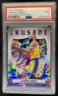 2023 Panini Phoenix Basketball White Ice LeBron James #9 PSA 9