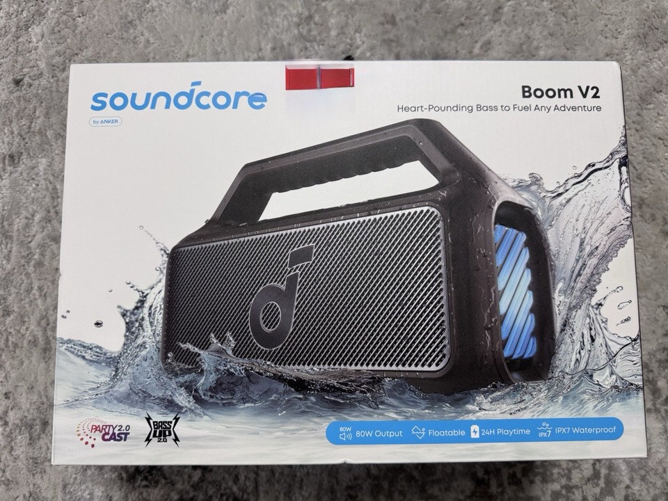 Soundcore Boom V2 Portable Bluetooth Speaker Floatable Waterproof 80W 24H Play