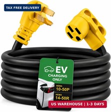 10ft NEMA 10-50P to 14-50R EV Charger Adapter for Tesla Charging