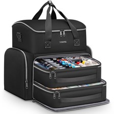 Tattoo Travel Case, Waterproof Tattoo Bag with 2 Removable Organizer Pouches,...