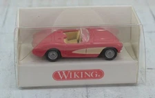 Wiking 8190224 HO Pink Coral Chevrolet Corvette Car