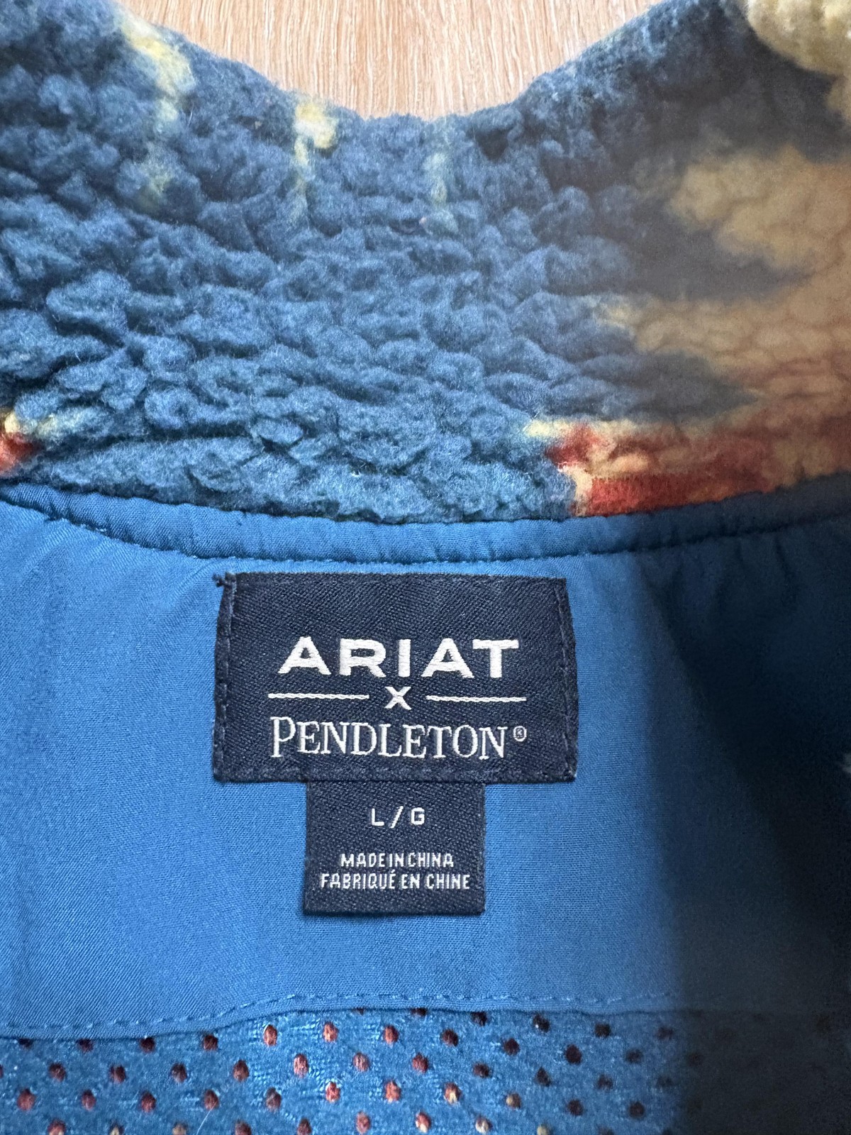 Ariat X Pendleton Jacket Mens Large Aztec Sherpa … - image 2