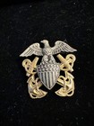 VINTAGE U.S. NAVY MEDAL LAPEL PIN - STERLING SILVER & 10K GOLD FILLED - SC-10 — photo 3