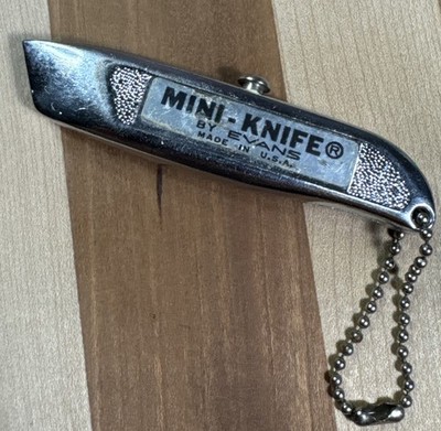 Mini Knife USA by Evans Patented Keychain Razor Knife