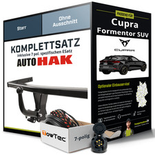 F&uuml;r CUPRA Formentor SUV KM7, KMP Anh&auml;ngerkupplung starr +eSatz 7pol 20- AHK