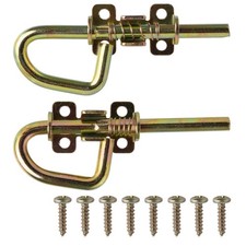 Loop Style Spring Locking Barrel Bolts Door Latch Hardware for Sheds, Gates, ...