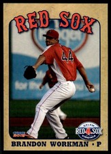 2012 Brandon Workman Choice Minor League Rookie Card Salem Red Sox. rookie card picture