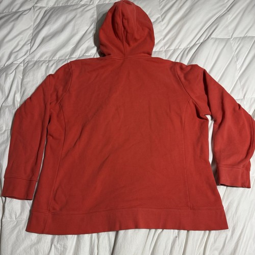 The North Face Hoodie Orange Pink Pocket Pullover Big Logo Spell Out Damen XL - Bild 4 von 5