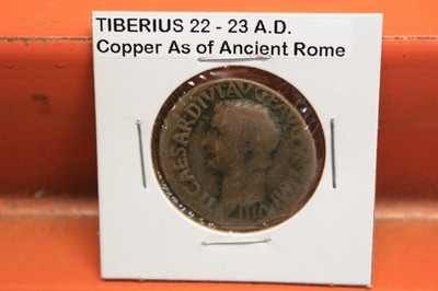 Ancient Rome Tiberius 22-23 A.D. Copper AS