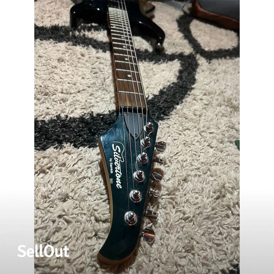 Jackson Electric Guitar 6-String Blue Solid Body Right-Handed Beginner - Image 3 of 4