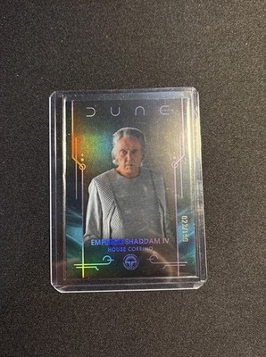 Christopher Walken Emperor Shaddam IV Topps 2025 Dune Purple Refractor /199 SP