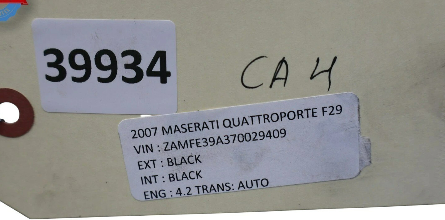 06-10 Maserati Quattroporte M139 Rear Left Driver Side Spindle Knuckle Hub Oem