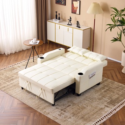 Sleeper Chair Bed Pull Out Chair Beds Convertible Chair Bed with USB Charging