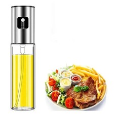 100ml Refillable Oil Spray Bottle Glass Dispenser Air Fryer, Baking, BBQ, Salad