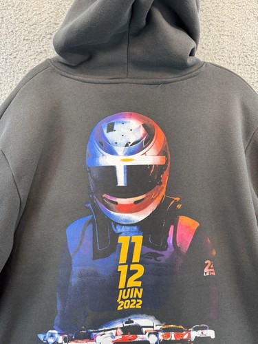 24h LE MANS Racing 2022 Authentic Men’s Hoodie Sweatshirt Size XL Gray NWT - Picture 16 of 24