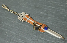 Alte Taschenuhrkette Uhrenkette Uhrkette Chatelaine Bierzipfel Dolch Gehänge RAR