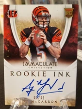 2014 Immaculate Collection /49 AJ McCarron Rookie Ink Auto Alabama #40