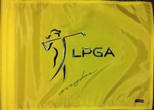 LPGA STAR Minjee Lee Autographed signed LPGA Golf Flag With COA