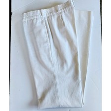 Tory Burch White Cotton Flare Trousers Size 4