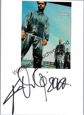 Original Autograph Oomph! /// Autograph signed signed signee Oomph! : 343548