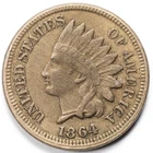 1864 CN Indian Head Penny Cent Very Fine (VF)