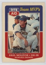 1988 Topps Rite Aid Team MVP's Box Set Paul Molitor #20 HOF 1oa8